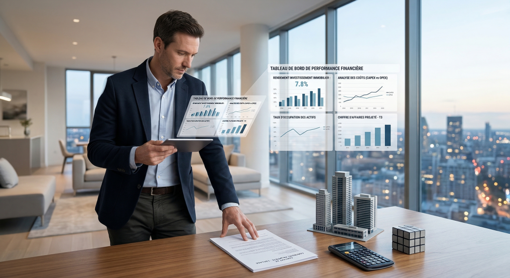 Comment Calculer la Rentabilité d’un Investissement Locatif ? 1 Analyse de performance financière pour investissement immobilier : tableau de bord de rendement et rentabilité locative 2026.