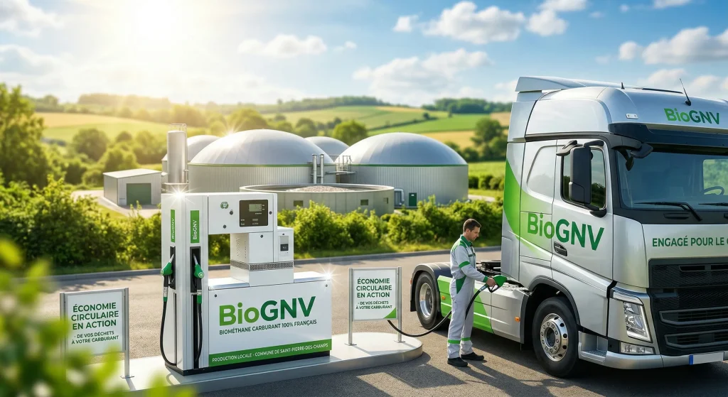 Investir dans le Gaz Naturel en 2026 : Le Guide Stratégique Complet 7 Station de ravitaillement BioGNV et unité de méthanisation pour l'investissement dans le gaz vert en France.