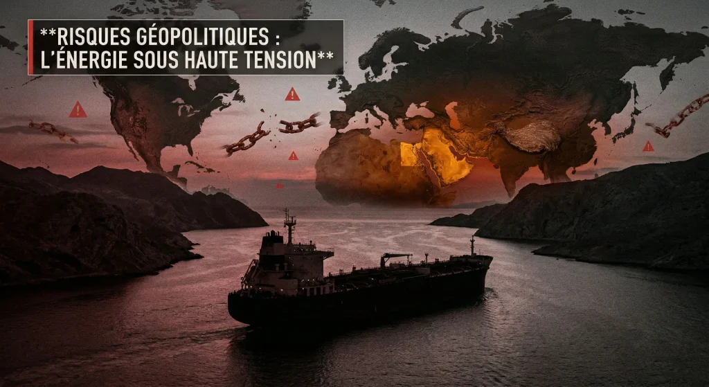 Investir dans le Gaz Naturel en 2026 : Le Guide Stratégique Complet 8 Carte des tensions géopolitiques mondiales et transport maritime d'énergie sous haute tension.