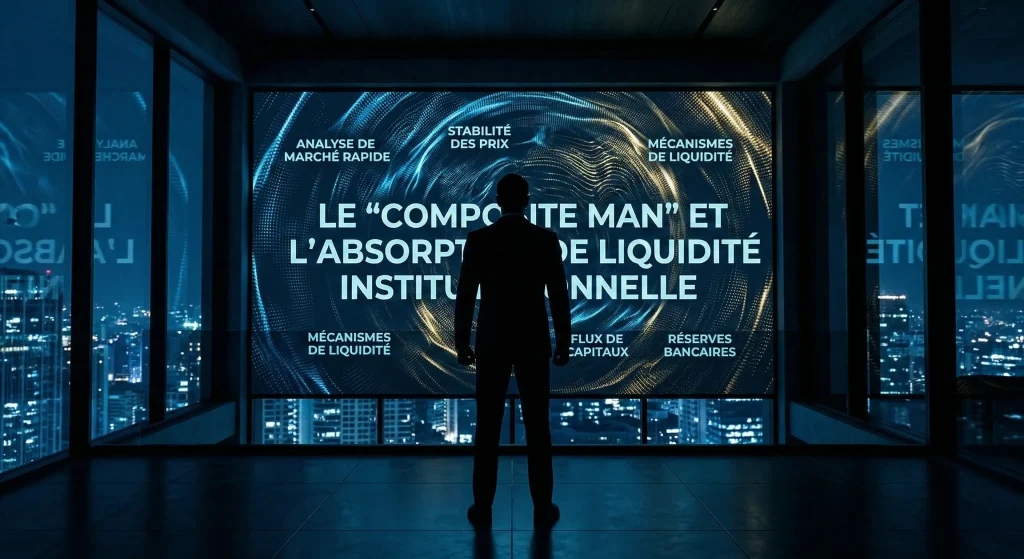 Méthode Wyckoff 2026 : Le Guide Complet pour Anticiper les Cycles de Marché (Accumulation & Distribution) 1 Représentation de l'Homme Composite (Composite Man) et de l'absorption de liquidité institutionnelle selon les principes de la méthode Wyckoff