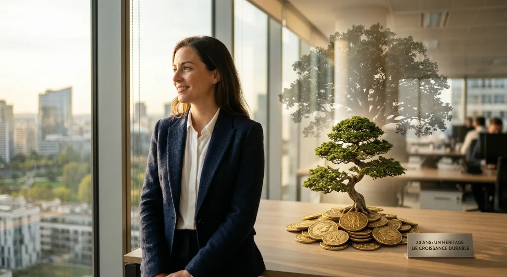 Acheter en Nue-Propriété : L’Investissement Immobilier 2026 le plus Ingénieux 2 Concept de double valorisation immobilière : croissance d'un patrimoine durable en nue-propriété symbolisée par un chêne.