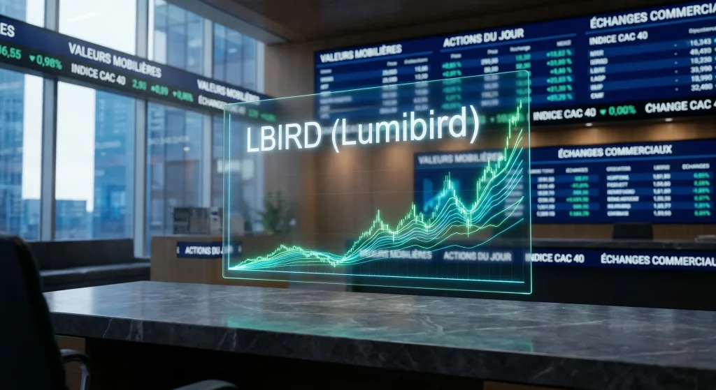 Action Lumibird (LBIRD) : Faut-il investir en 2026 ? Analyse Complรจte 1 Analyse du cours de l'action Lumibird LBIRD sur terminal boursier avec graphique de performance haussiรจre.
