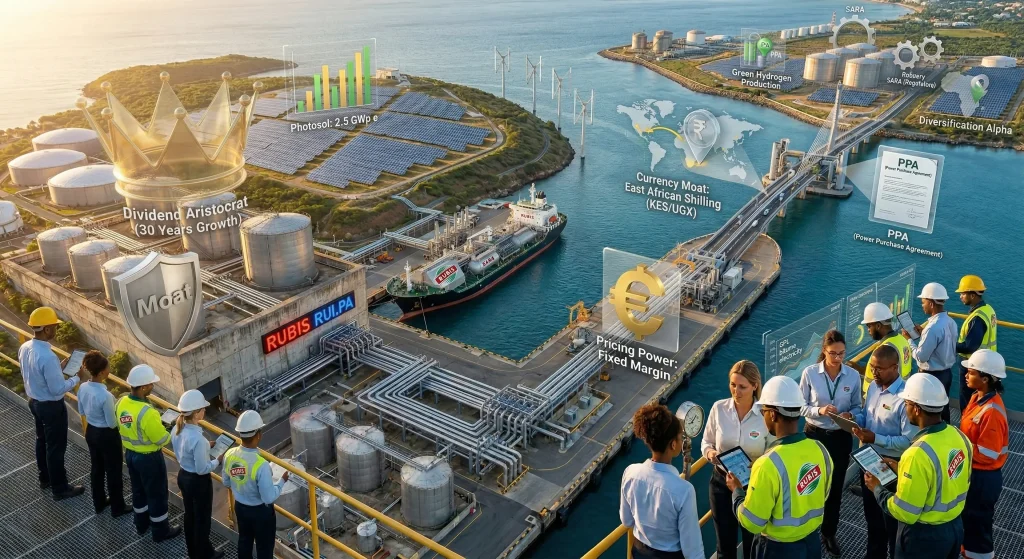 Action Rubis en 2026 : Faut-il acheter pour le dividende de 6 % ? (Analyse Complète) 10 Équipe d'experts analysant le business model de Rubis : dividende aristocrate, moat logistique et énergie solaire Photosol.