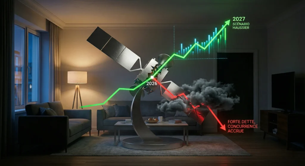 Avis Action Eutelsat 2026 : Faut-il Acheter ou Fuir le Gรฉant des Satellites ? 11 Scรฉnarios boursiers haussier et baissier pour l'action Eutelsat ร l'horizon 2027.
