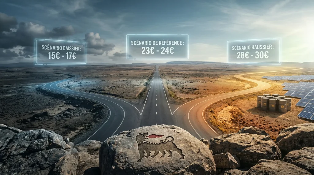 Action ENI : Dividendes, Analyse et Perspectives 2026-2027 12 Prรฉvisions de cours pour l'action ENI d'ici 2027 selon les scรฉnarios baissier, de rรฉfรฉrence et haussier.